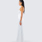 Katana White Lace Applique Gown