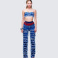Katria Denim Set model front