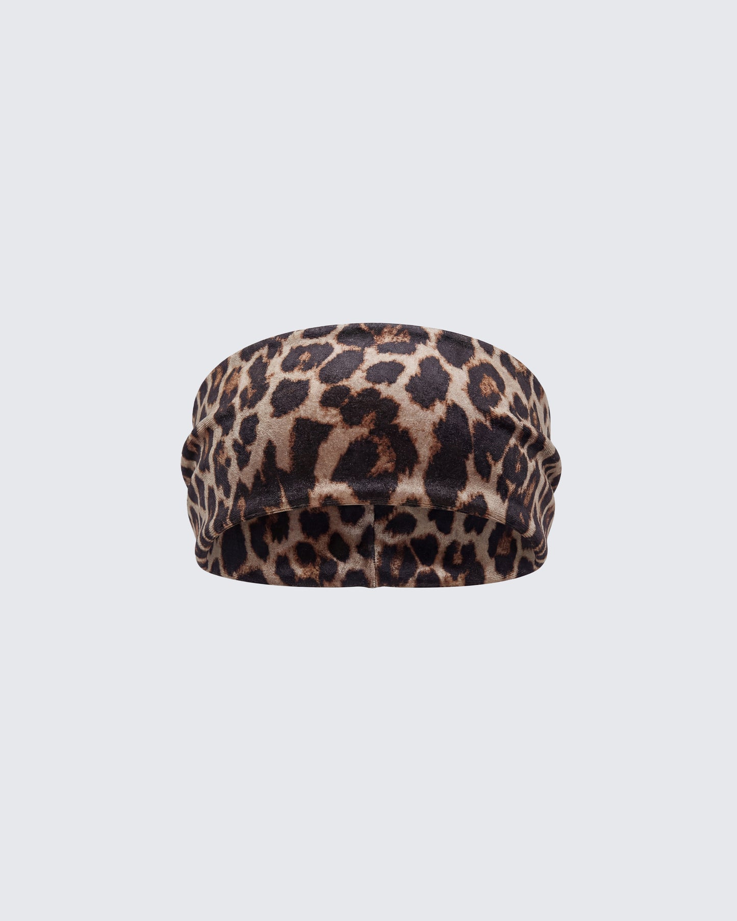 Kelsey Leopard Print Velour Headband product front