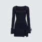 Kesia Black Mini Dress