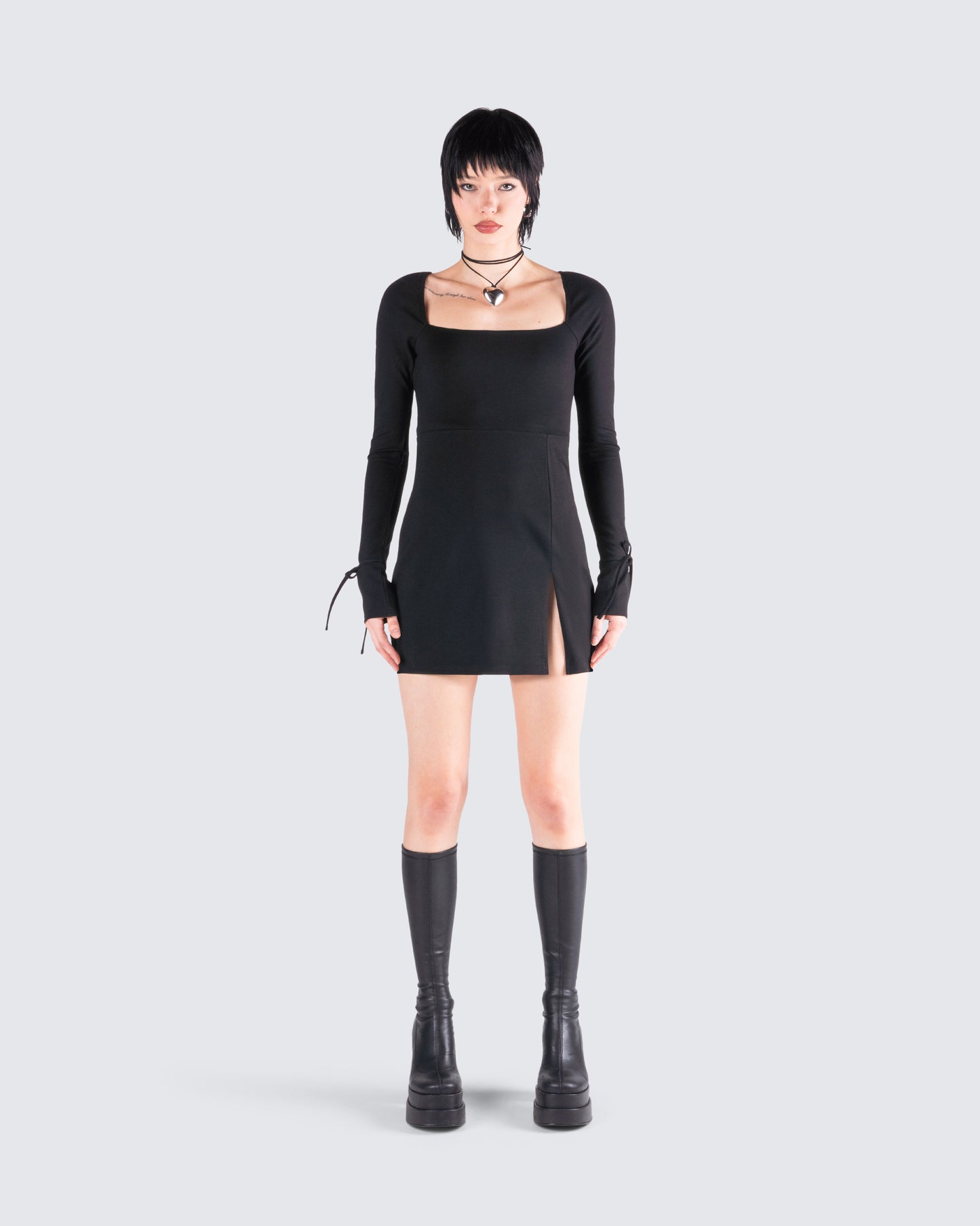 Kesia Black Mini Dress