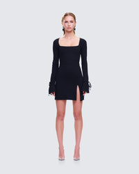 Kesia Black Mini Dress