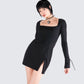 Kesia Black Mini Dress