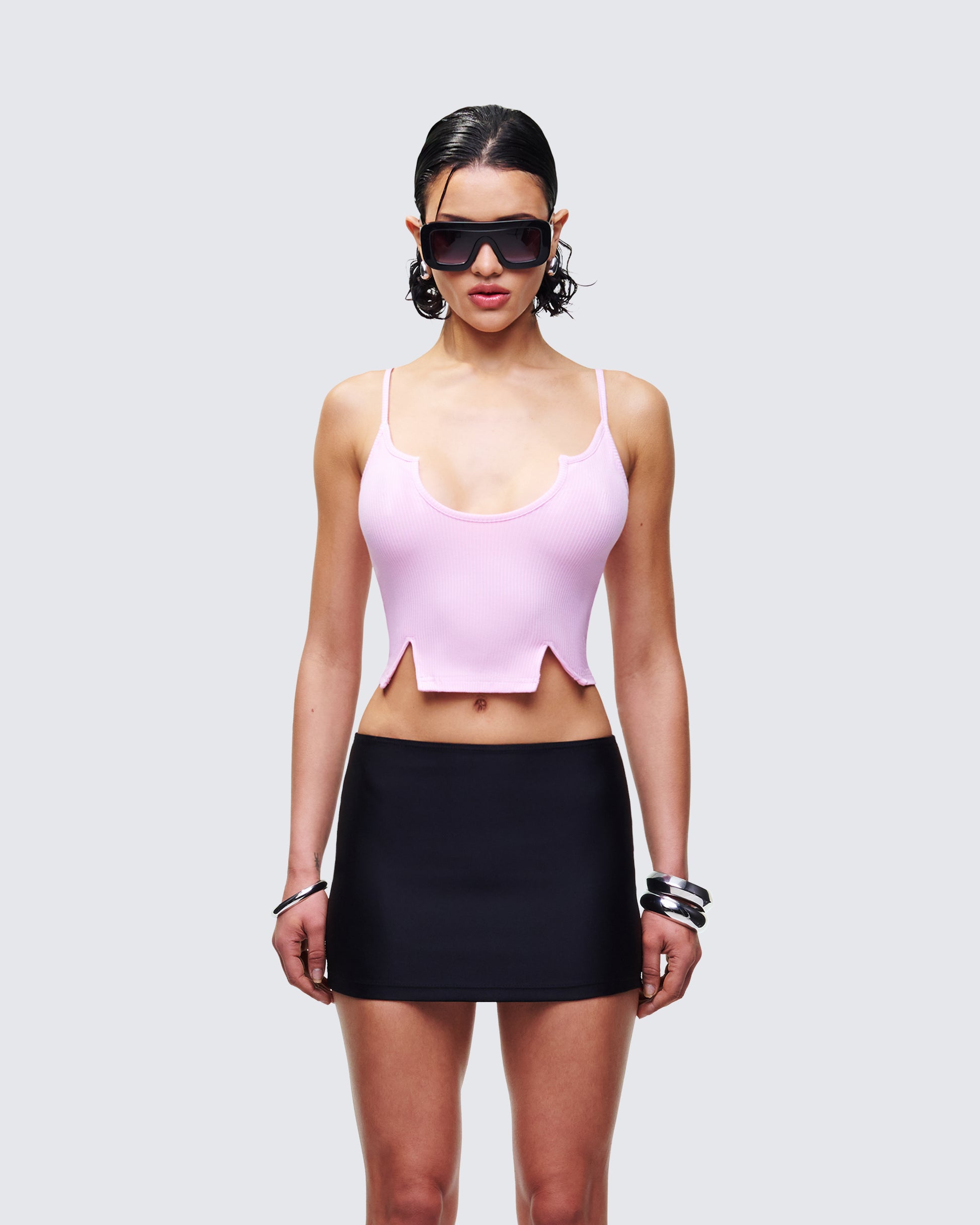 Women's pink top front view – FINESSE