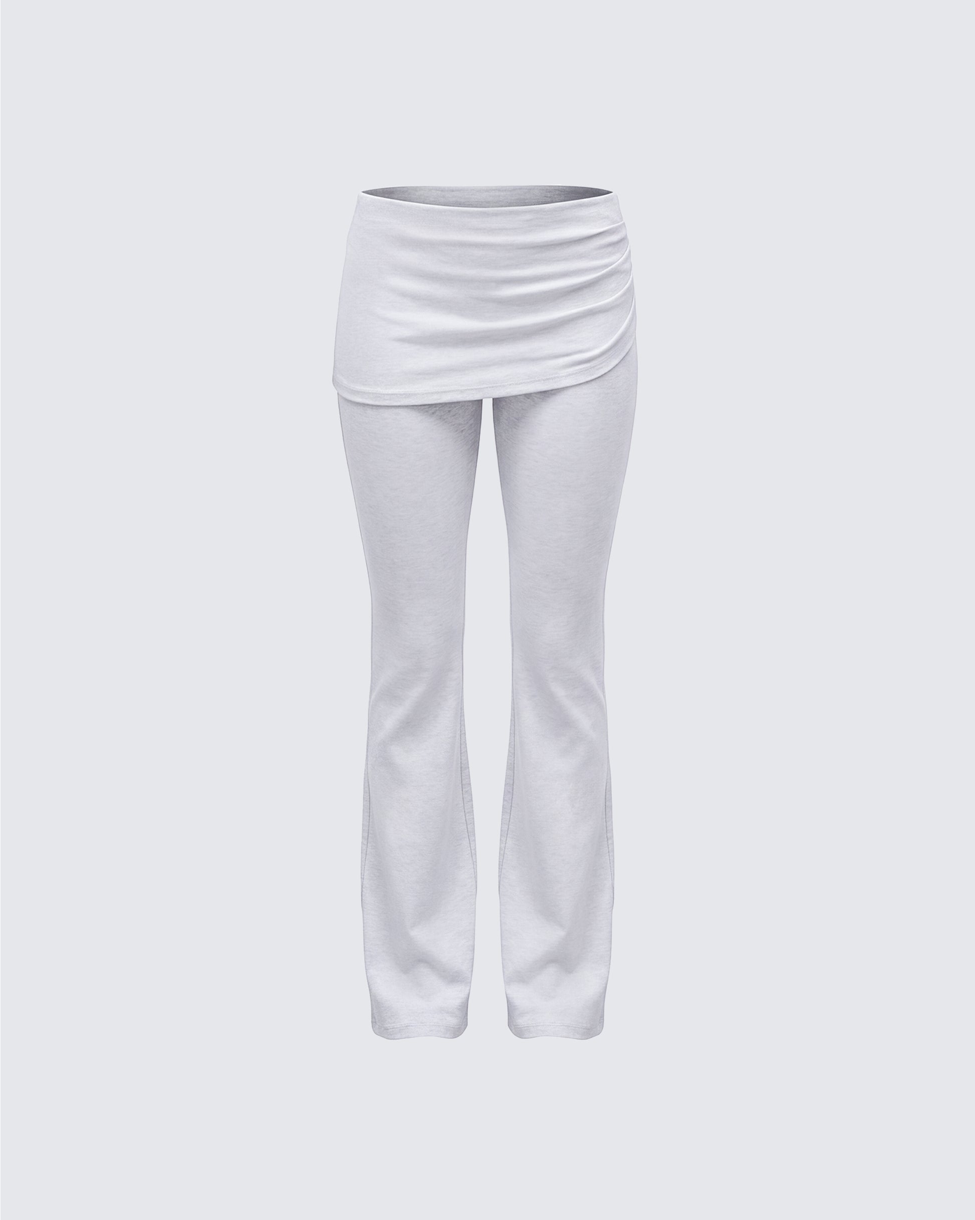 Kia Grey Marl Fold Over Legging product front