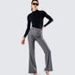Kimberly Grey Flared Trouser Pant