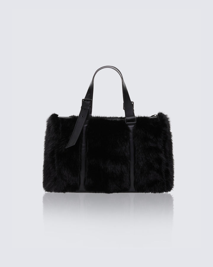 Kimora Black Y2K Fur Holdall product front