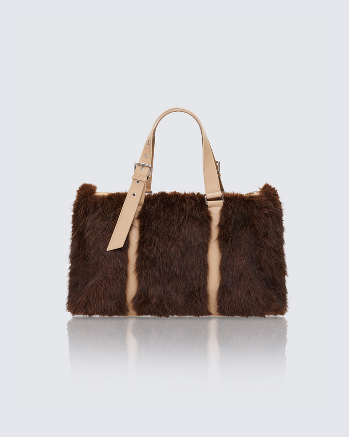 Kimora Brown Y2K Fur Holdall product front