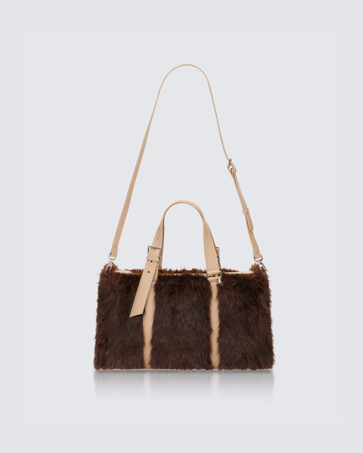 Kimora Brown Y2K Fur Holdall