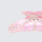Women's pink accessories styled on model – FINESSE