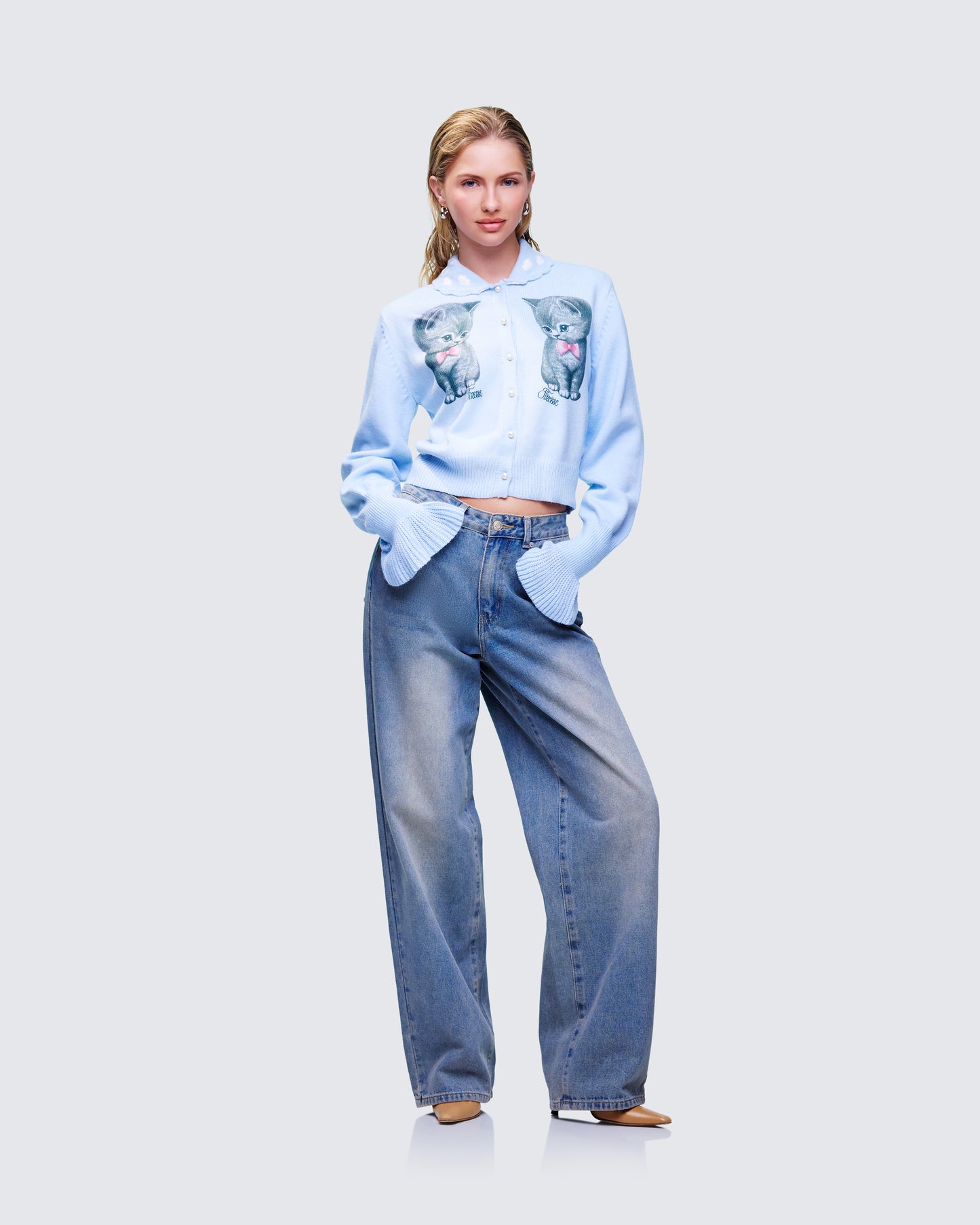 Kitty Denim Set  