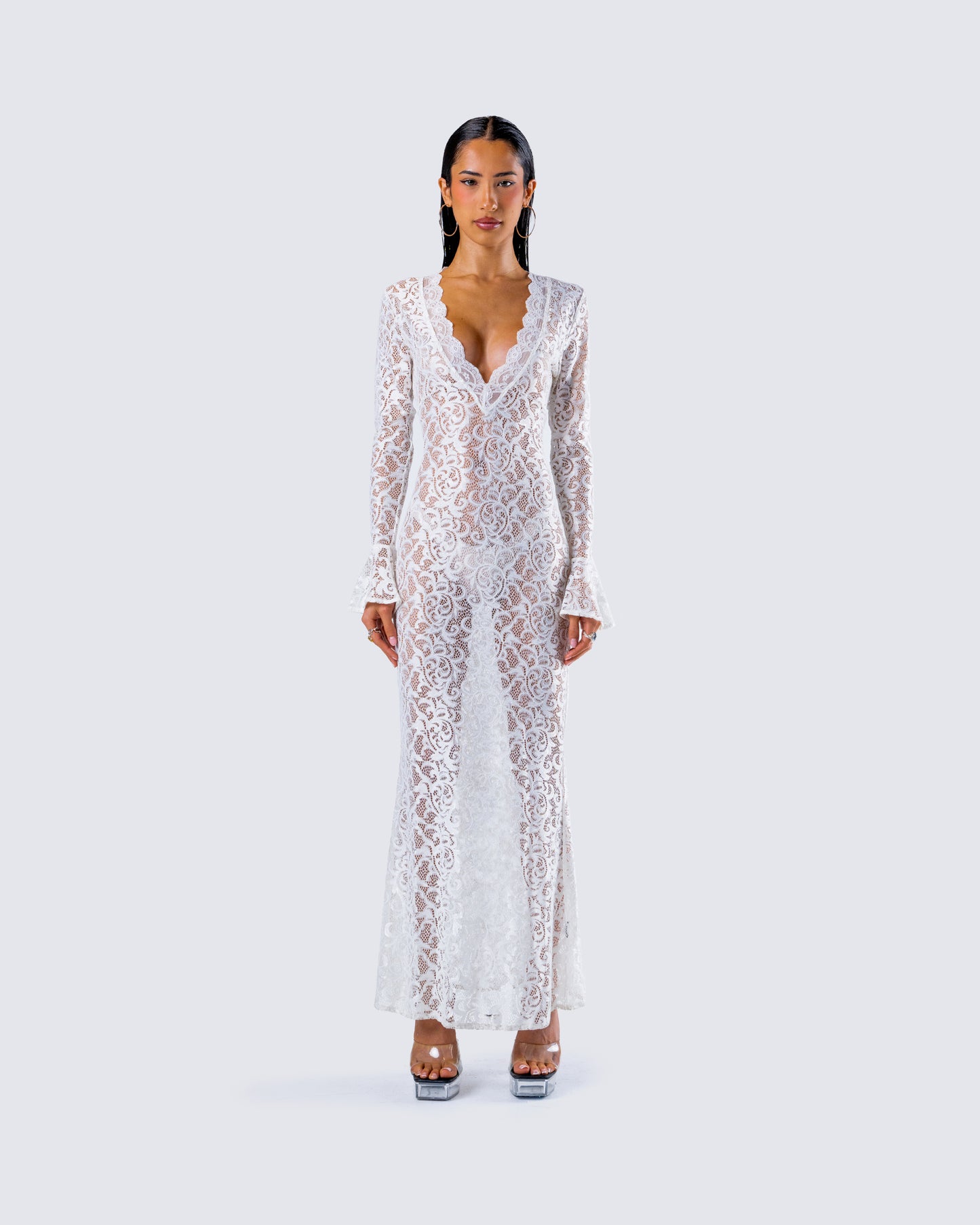 White Lace Maxi Dress White Lace Maxi Dress