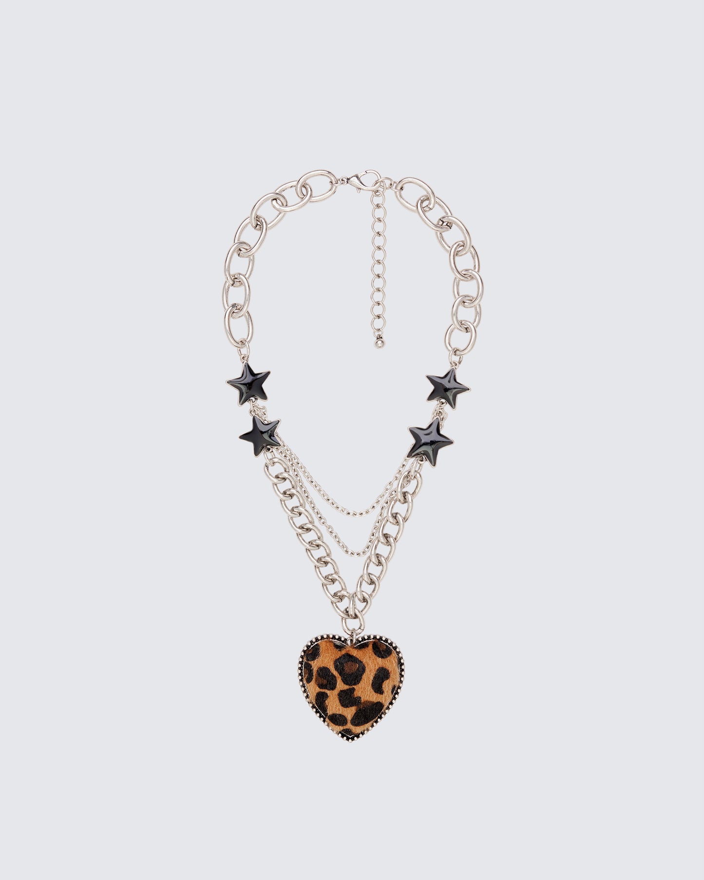Koia Silver Leopard Heart Necklace product front