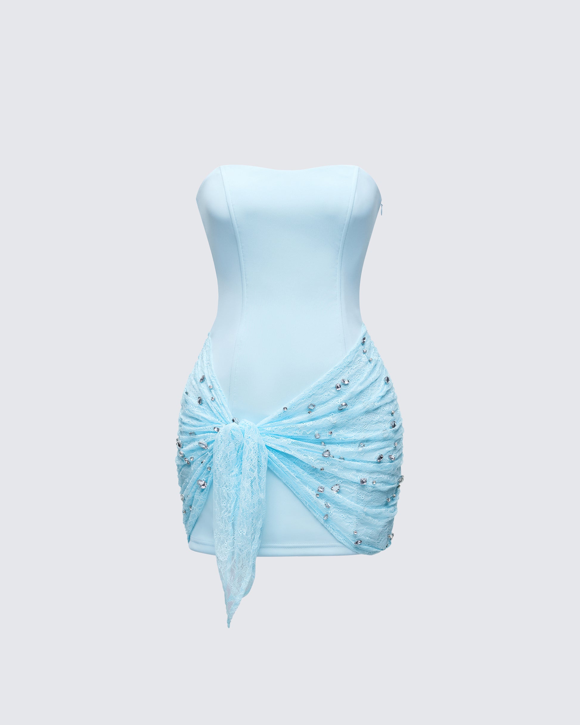 baby blue rhinestone dress Light blue glitter dress with rhinestone cups