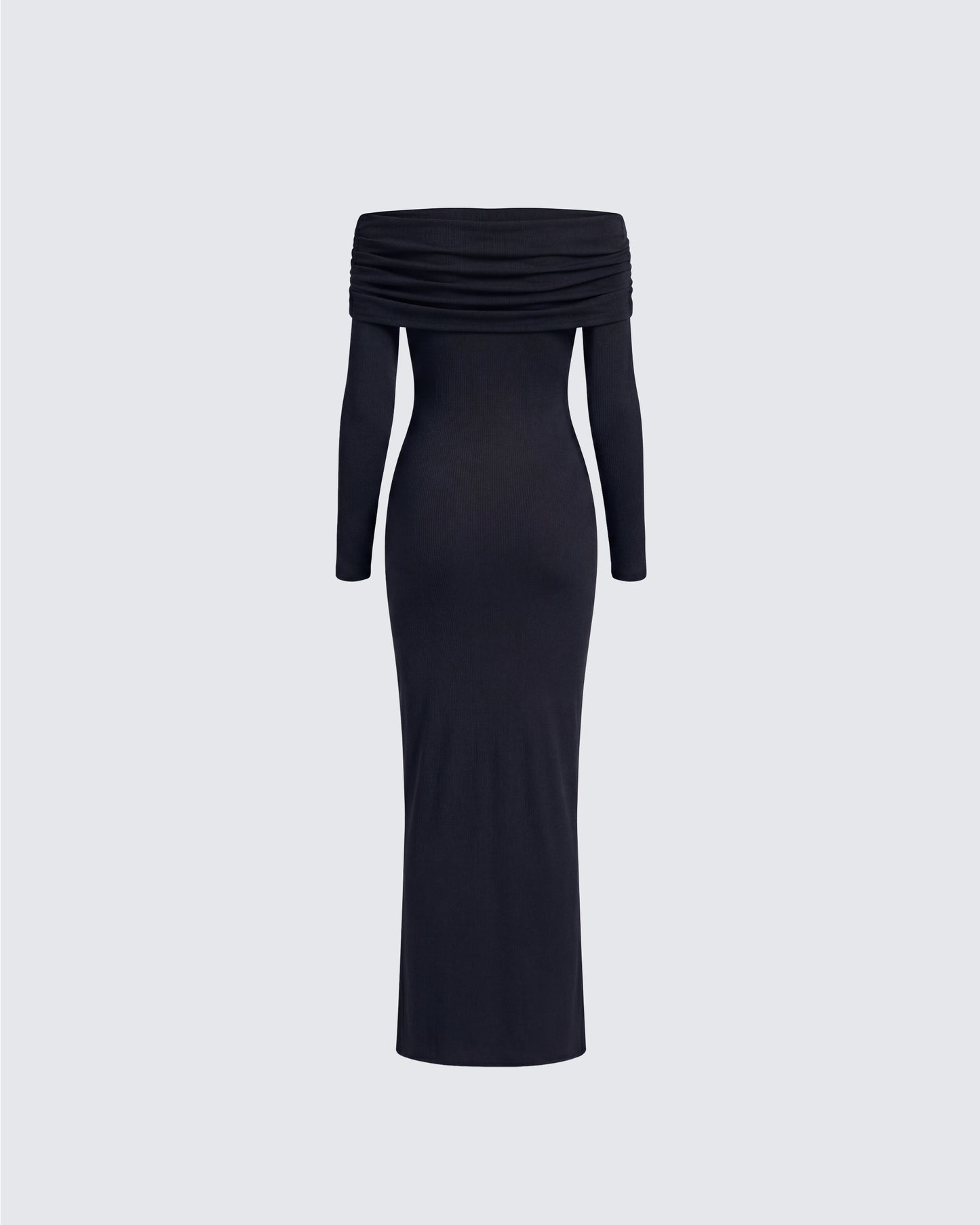 Kyan Black Off Shoulder Maxi Dress