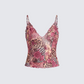 Kani Multi Printed Mesh Cami Top product front