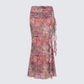 Kani Multi Printed Mesh Maxi Skirt product front