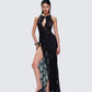 Lavinia Black Lace Cut Out Maxi Dress