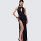 Lavinia Black Lace Cut Out Maxi Dress