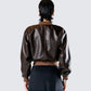 Leigh Brown Washed Leather Jacket