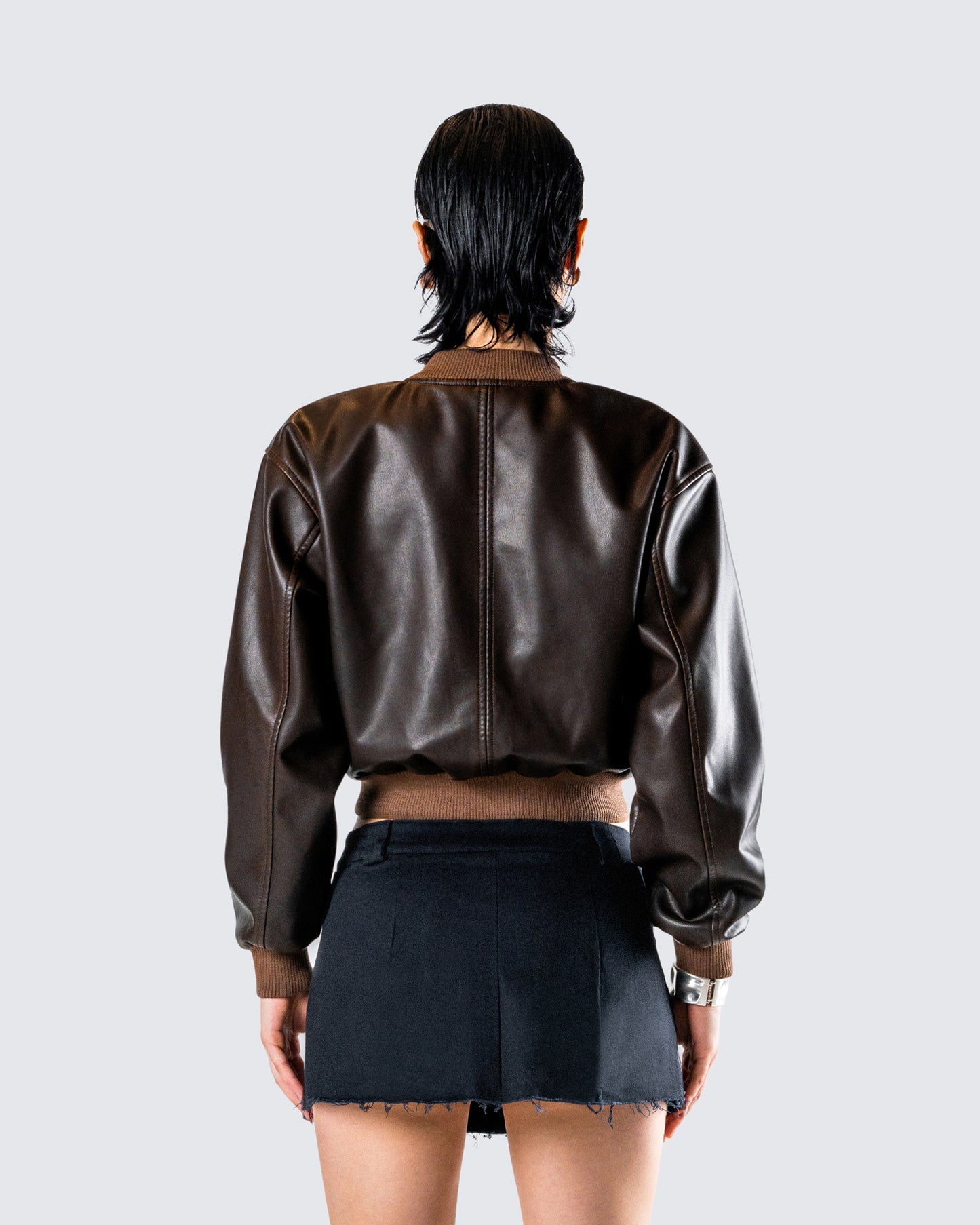 Leigh Brown Washed Leather Jacket