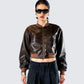 Leigh Brown Washed Leather Jacket