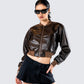 Leigh Brown Washed Leather Jacket