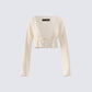 Lennon Cream Mesh Top