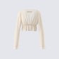 Lennon Cream Mesh Top