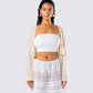 Lennon Cream Mesh Top