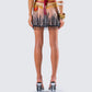 Leona Embroidered Mesh Mini Skirt