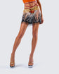 [Dior] DIOR Mirror Embroidered Mesh Mini Skirt Bottoms 141J35X8808 Black 34 [Used] [Authenticated and Guaranteed Authentic] 205992