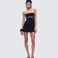 Lesia Black Halter Tennis Dress