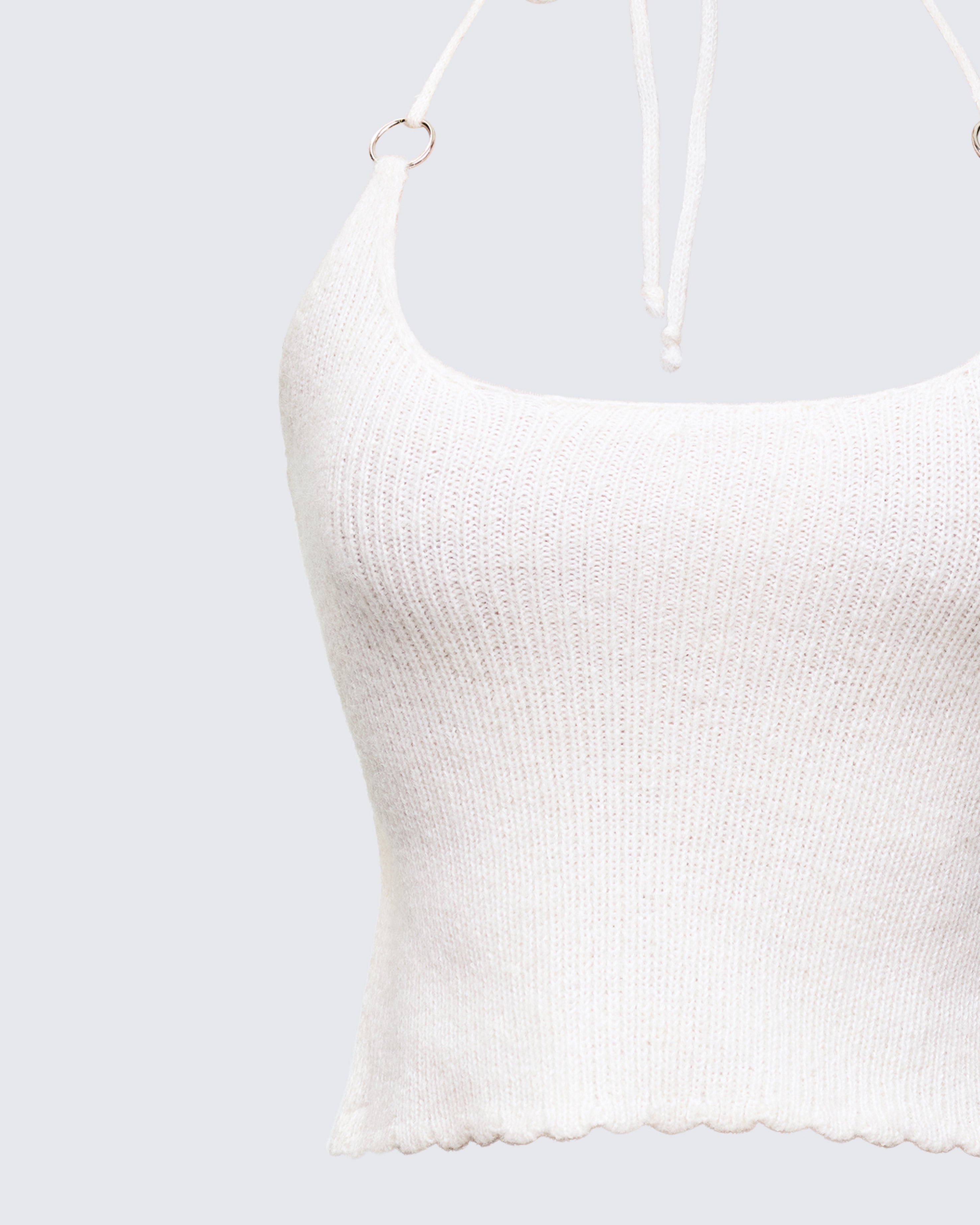 Liberty Ivory Knit Top – FINESSE