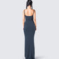 Lilibet Teal Maxi Dress