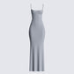 Lilibet Grey Maxi Dress