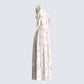 Lina Ivory Floral Midi Dress