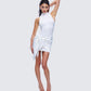 Lindsey White Wrap Mini Dress