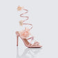 Liv Peach Butterfly Spiral Sandal