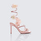 Liv Peach Butterfly Spiral Sandal