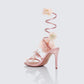 Liv Peach Butterfly Spiral Sandal