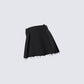 Jarica Black Twill Mini Skirt