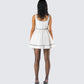 Lorene Ivory Tweed Mini Dress