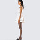 Lorene Ivory Tweed Mini Dress