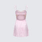 Lottie Pink Mini Slip Dress