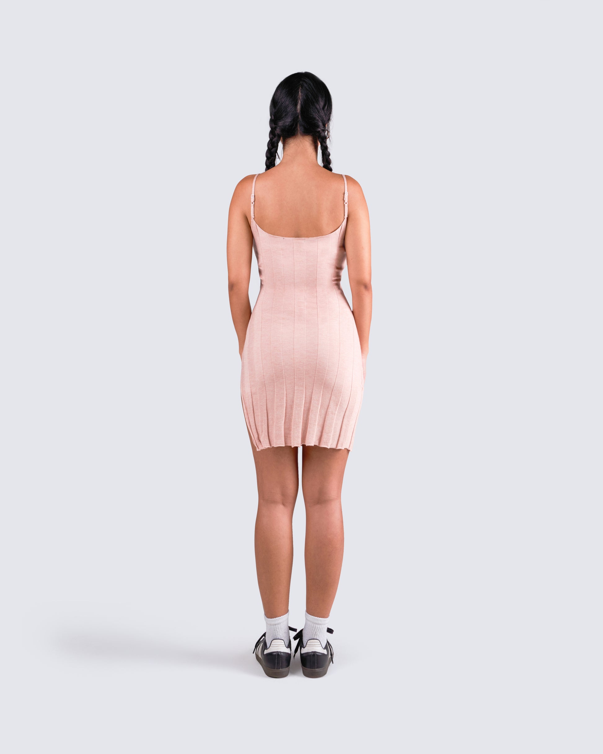 pink mini sweater dress All The Riches Sweater Mini Dress - Pink