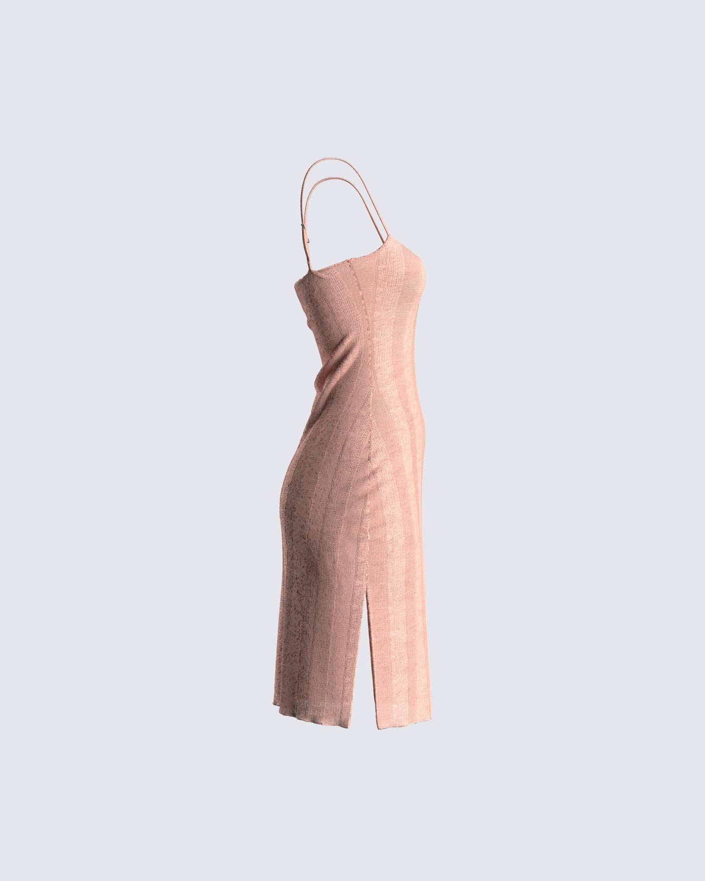 Pink Striped Sweater Mini Dress - Bodycon Knit FINESSE Pink Striped Sweater Mini Dress - Bodycon Knit FINESSE