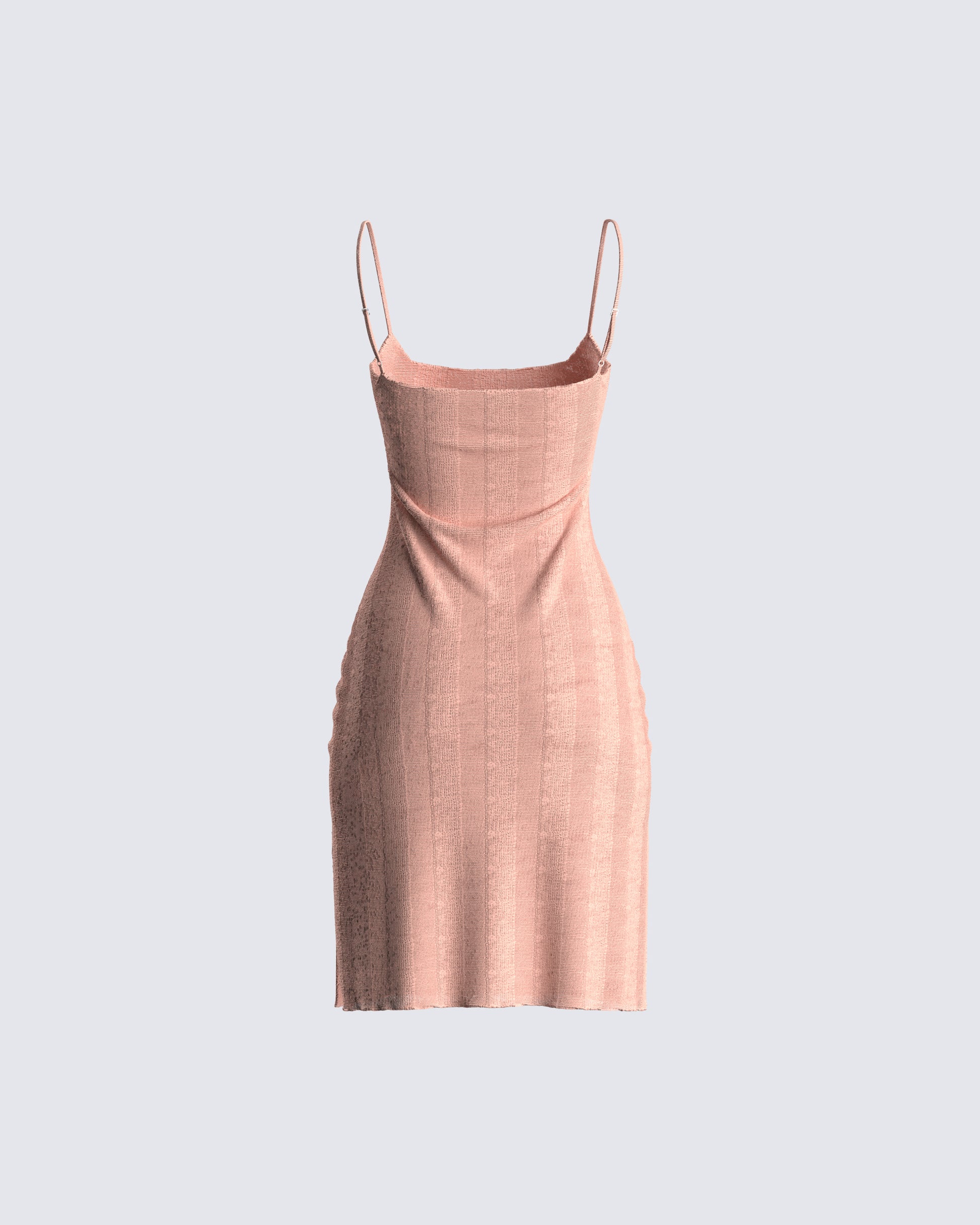 Pink Striped Sweater Mini Dress - Bodycon Knit FINESSE Pink Striped Sweater Mini Dress - Bodycon Knit FINESSE