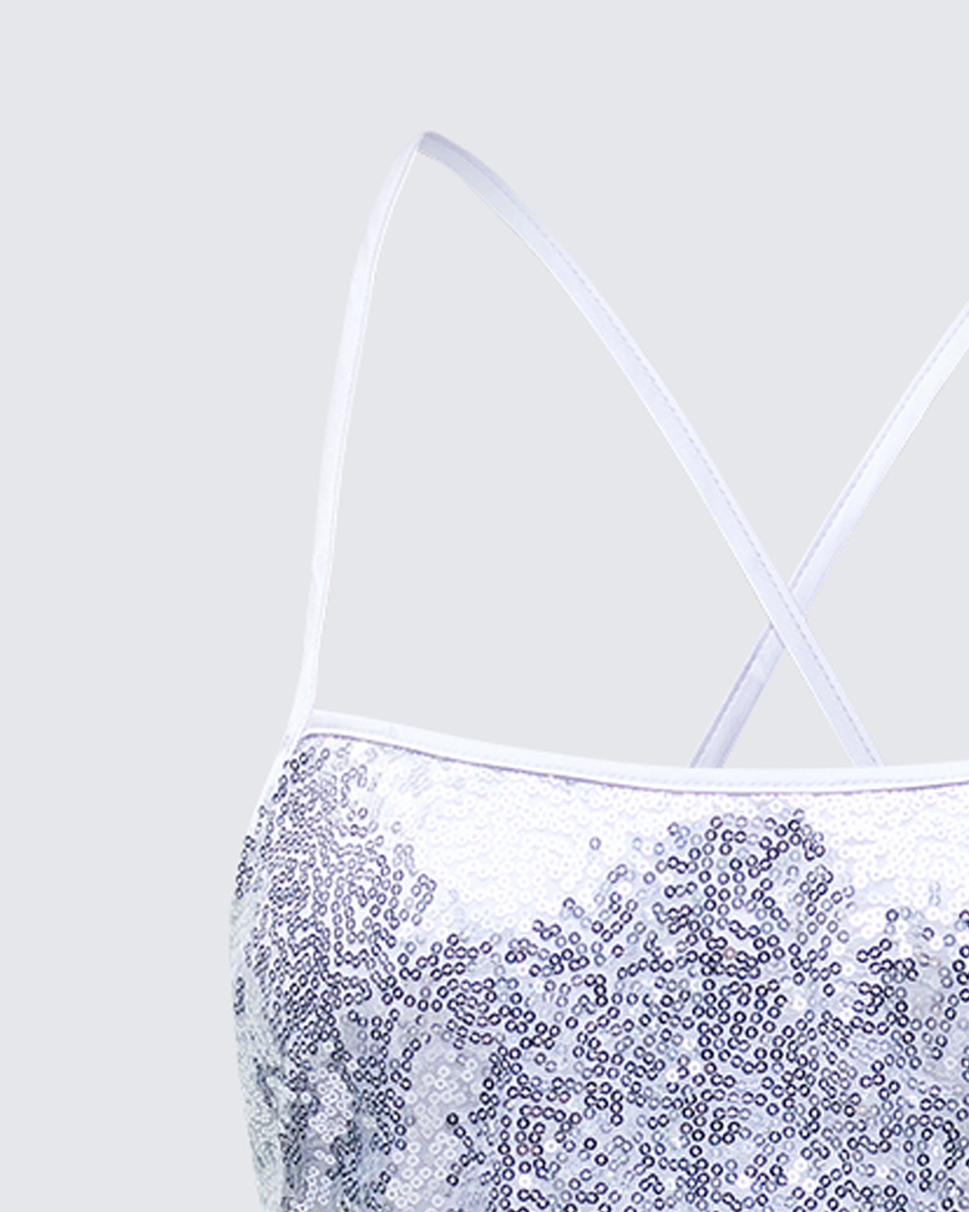 Women's sequin matching set close-up detail – FINESSE