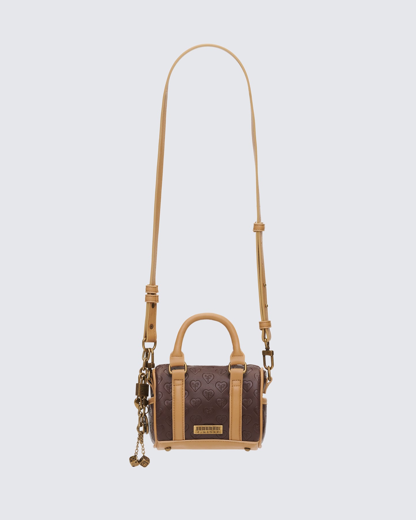 Brown handbags styled on model – FINESSE